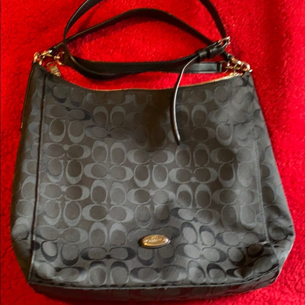 Black Coach Cross Body Purse